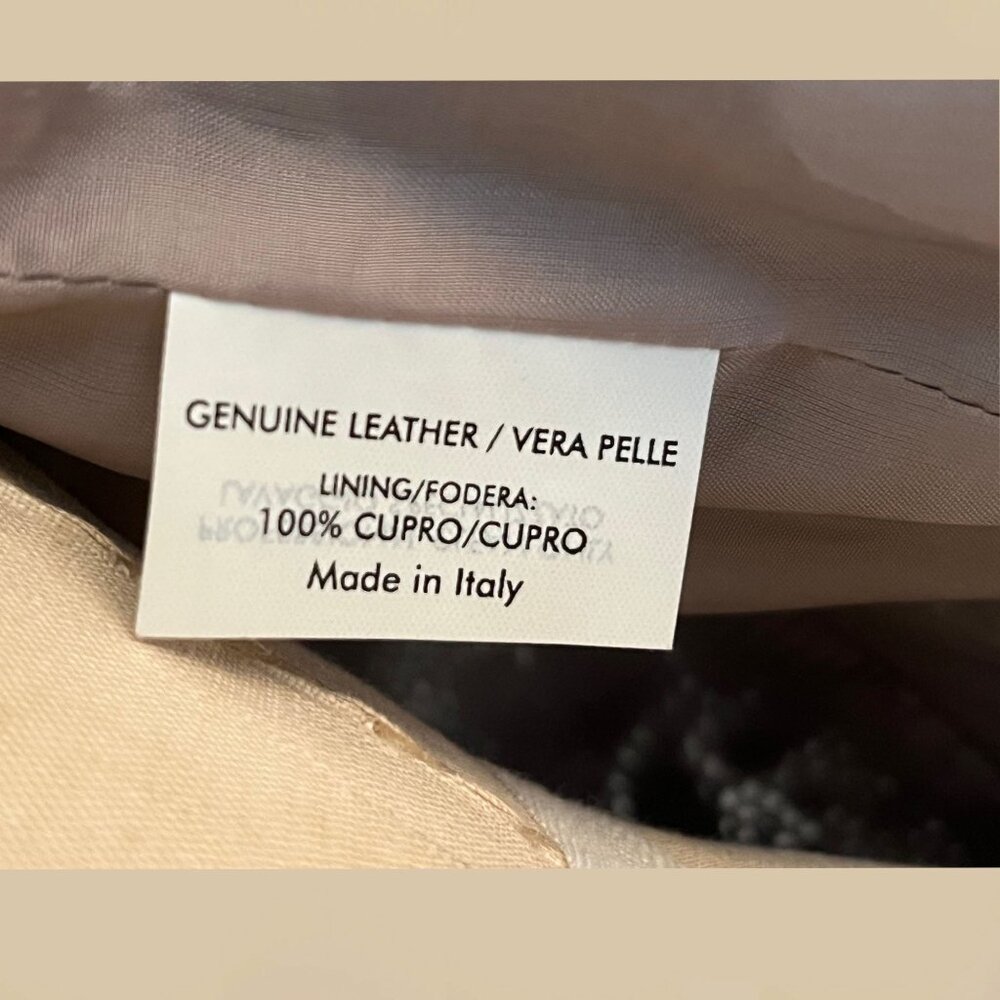 Designer Leather Jacket Tan - Picture 10 of 10